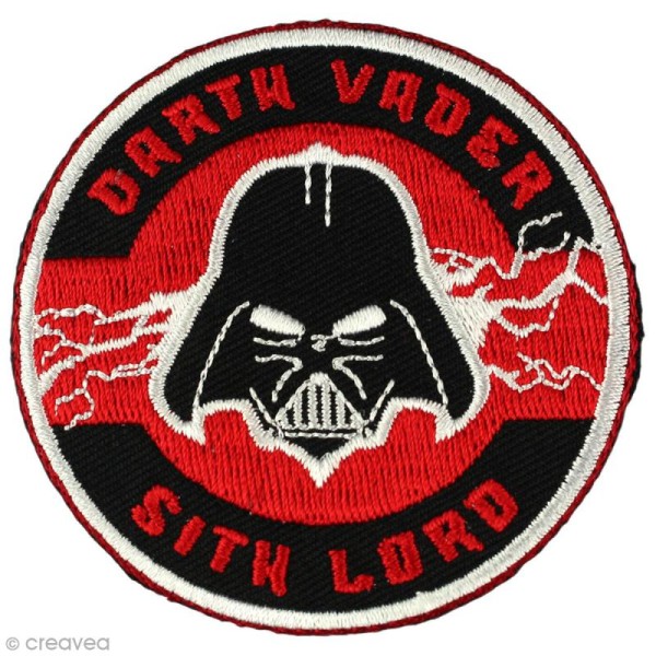Ecusson brodé thermocollant - Star Wars - Dark Vador Sith lord - Photo n°1
