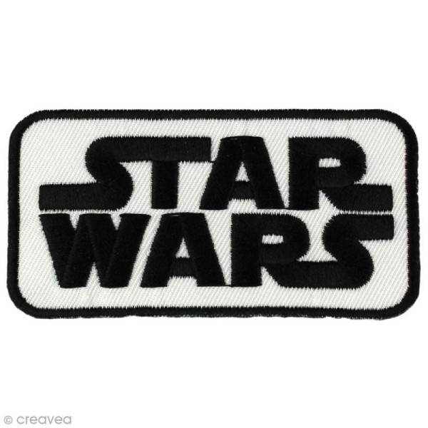 Ecusson brodé thermocollant - Star Wars - Logo Star Wars - Photo n°1