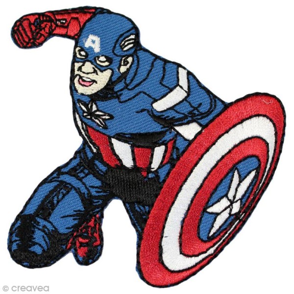 Ecusson brodé thermocollant - The Avengers - Captain America - Photo n°1