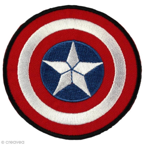 Ecusson brodé thermocollant - The Avengers - Captain America logo - Photo n°1