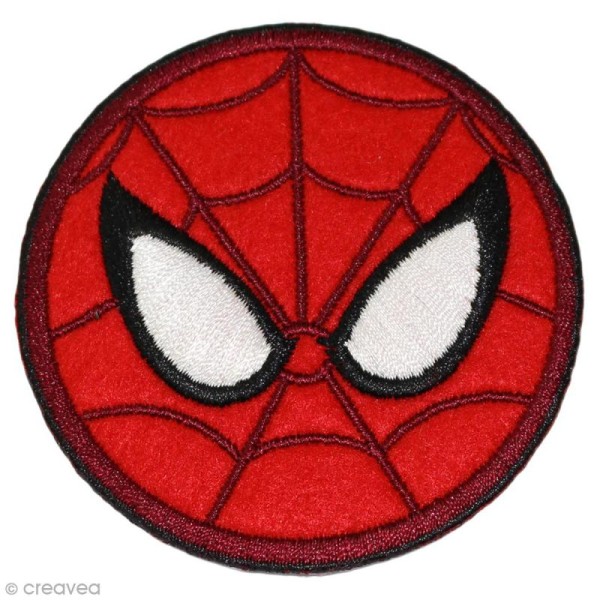 Ecusson brodé thermocollant - Spiderman - Spiderman rond yeux - Photo n°1