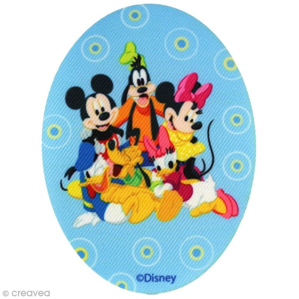 Ecusson imprimé thermocollant - Mickey - Mickey et ses amis - Photo n°1