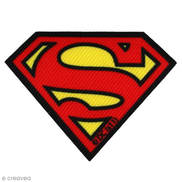 Ecusson imprimé thermocollant - Superman - Logo Superman - Photo n°1
