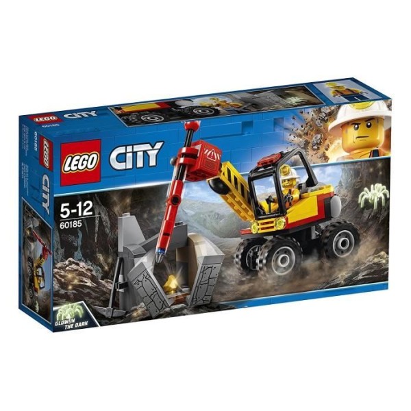 LEGO City 60185 L'excavatrice avec marteau-piqueur - Photo n°1