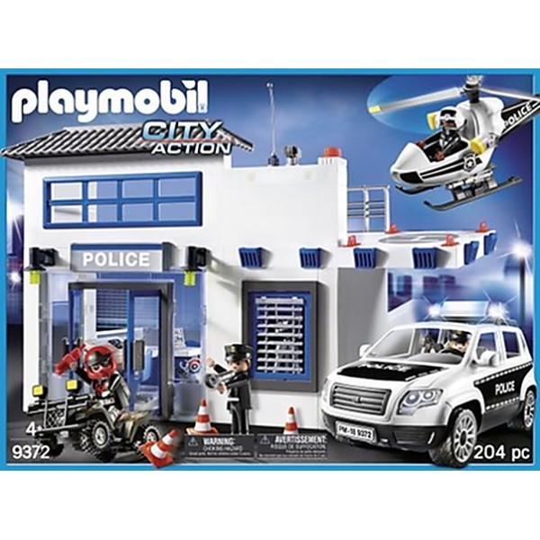 Playmobil City Action 9372 Poste de police et véhicule - Photo n°1