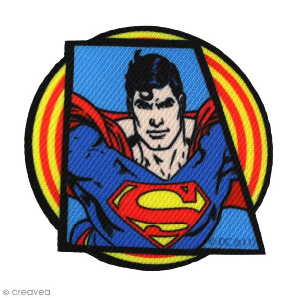 Ecusson imprimé thermocollant - Superman - Superman portrait - Photo n°1