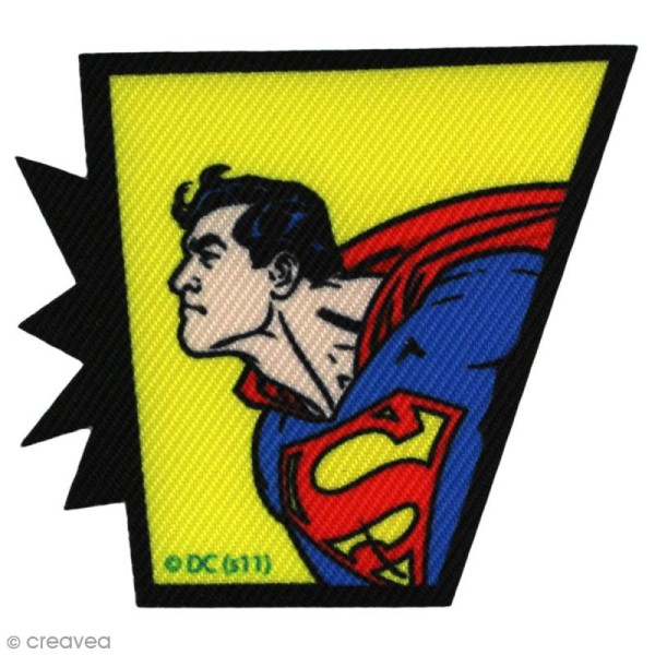 Ecusson imprimé thermocollant - Superman - Superman de profil - Photo n°1