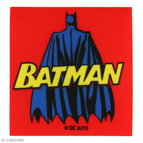 Ecusson imprimé thermocollant - Batman - Batman de dos - Photo n°1