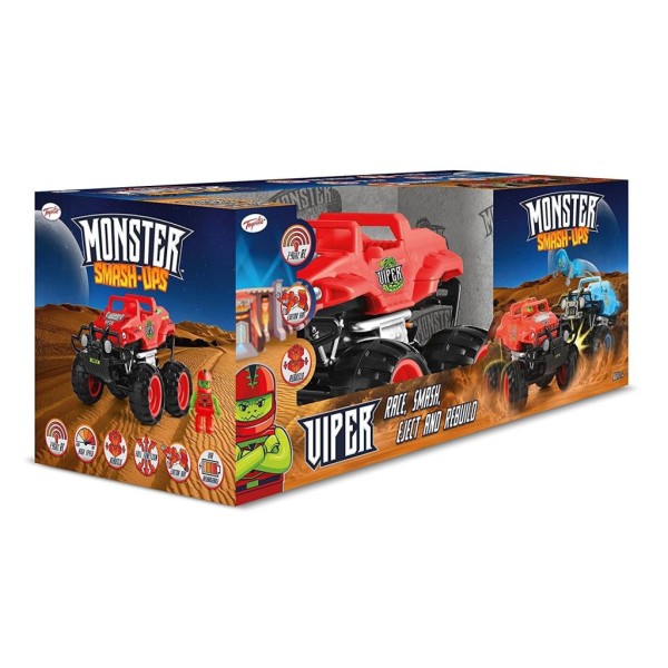 Monster Smash-ups Voiture-jouet Télécommandée Viper Rouge Ty5873b-1 - Photo n°2