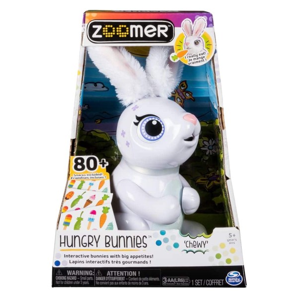 Zoomer Lapin Robot Hungry Bunnies Chewy Blanc 6046698 - Photo n°1