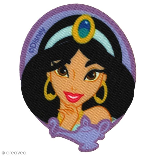 Ecusson imprimé thermocollant - Princesses Disney - Jasmine portrait - Photo n°1