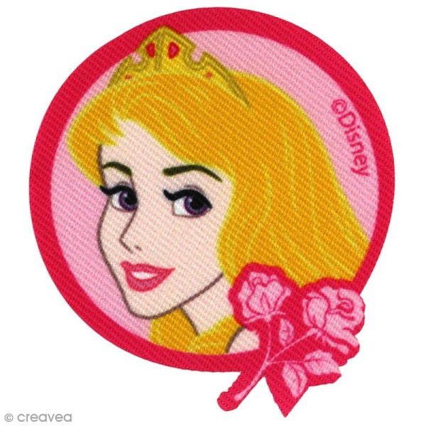 Ecusson imprimé thermocollant - Princesses Disney - Aurore profil - Photo n°1