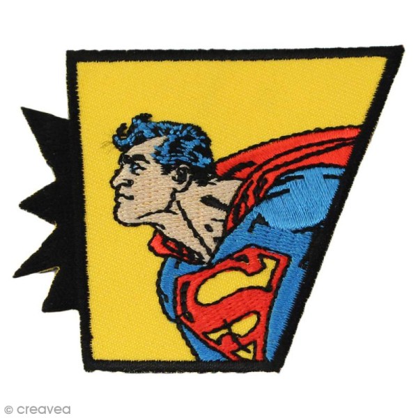 Ecusson brodé thermocollant - Superman - Superman de profil - Photo n°1