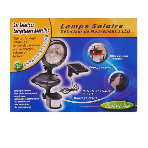 Lampe solaire détecteur de mouvements - Photo n°1