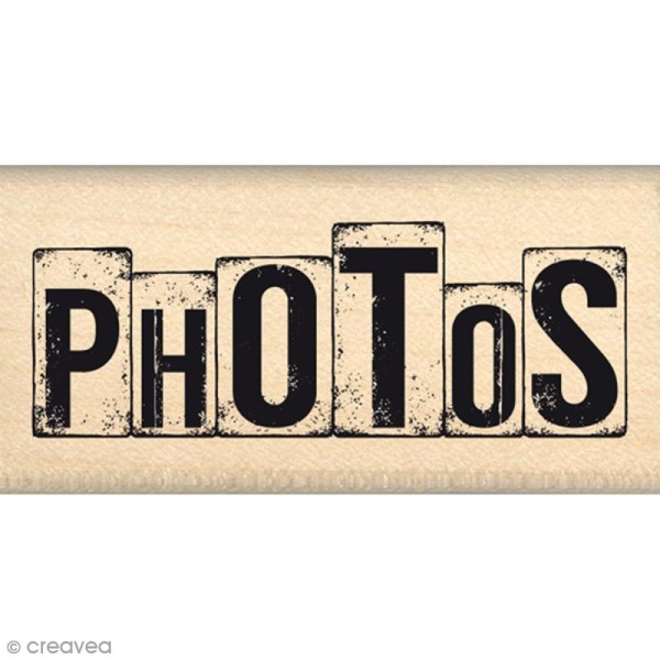 Tampon Caractères authentiques - Dés photos - 3 x 6 cm - Photo n°1