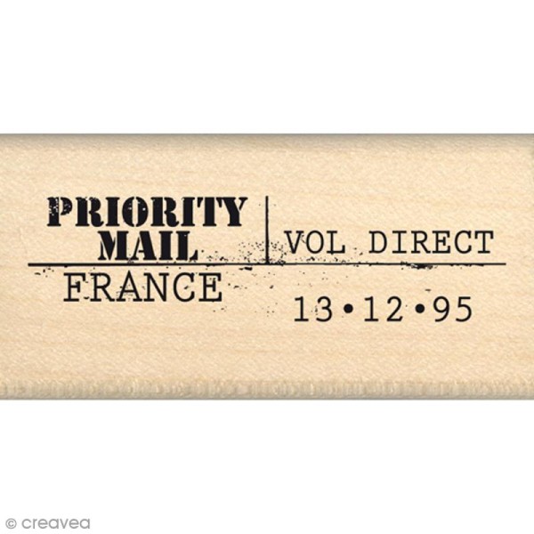 Tampon Souvenirs en images - Priority mail - 3 x 6 cm - Photo n°1