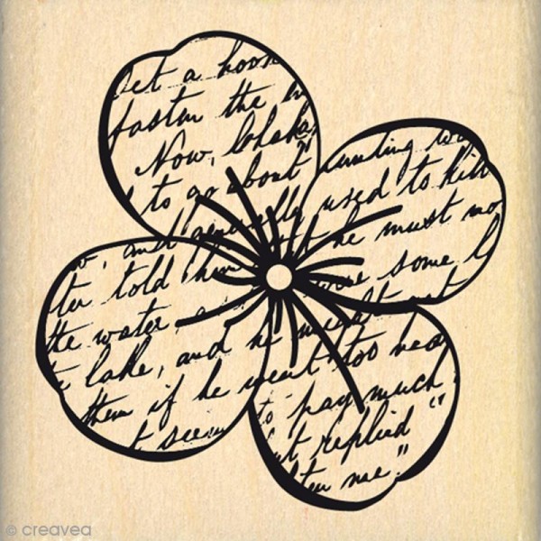Tampon Souvenirs en images - Grande fleur de mai - 5 x 5 cm - Photo n°1