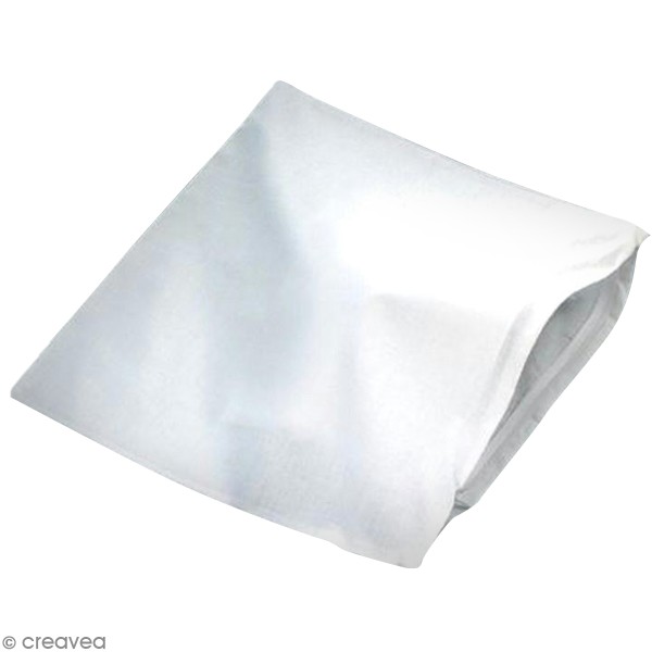 Taie de coussin en tissu blanc à décorer - 40 x 40 cm - Photo n°1