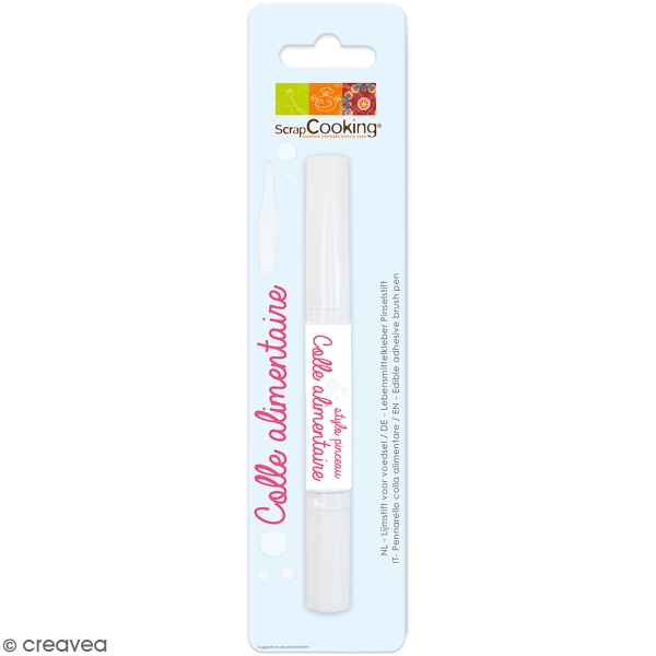 Stylo pinceau colle alimentaire - 2 ml - Photo n°1