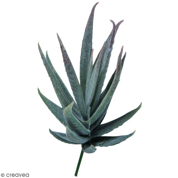 Mini plante artificielle - Aloe - Plastique - 5 x 10 cm - Photo n°1