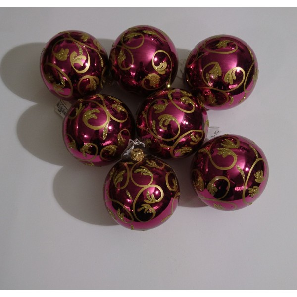 Lot de 7 boules de Noël - Photo n°1