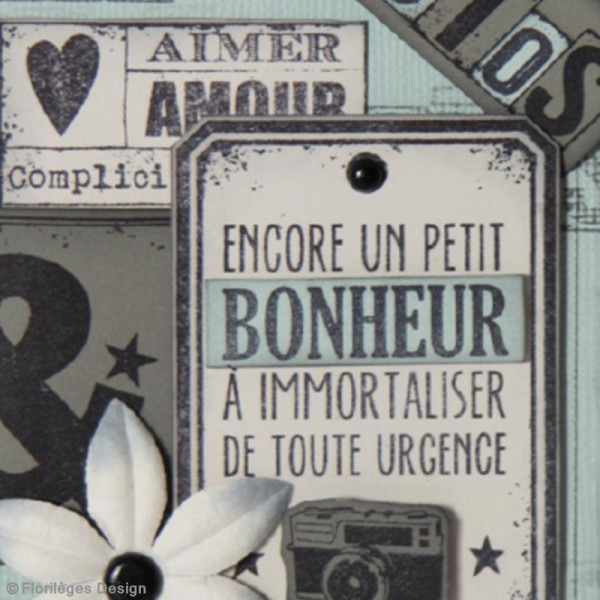 Tampon Vintage memories - Livres anciens - 10 x 13 cm - Photo n°3