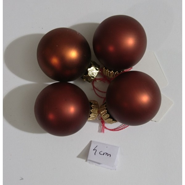 Lot de 4 boules de Noël - Photo n°1