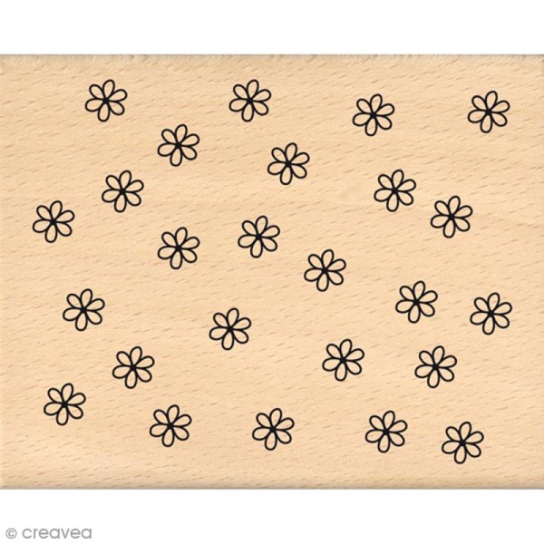 Tampon Vent de fleurs - Mini fleurettes - 8 x 10 cm - Photo n°1
