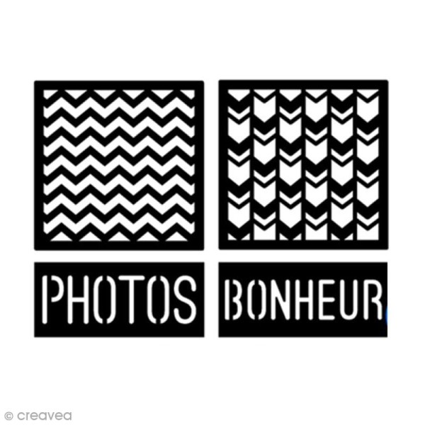 Die Florilèges Design - Les quatros - Blocs photos bonheur - 4 pcs - Photo n°2