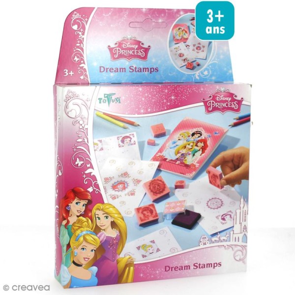 Kit créatif Princesses Disney - Tampons à colorier - Photo n°1
