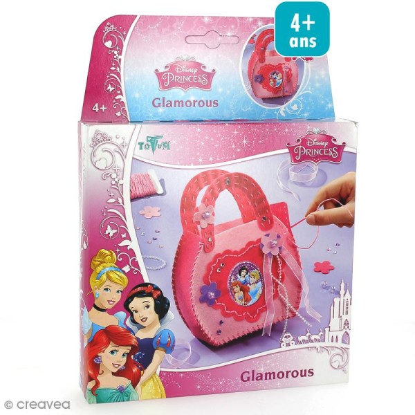 Kit créatif Princesses Disney - Sac en feutrine - Photo n°1