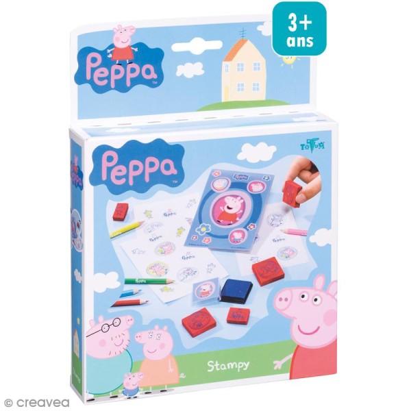 Set de tampons Peppa Pig - 5 tampons avec accessoires - Photo n°1