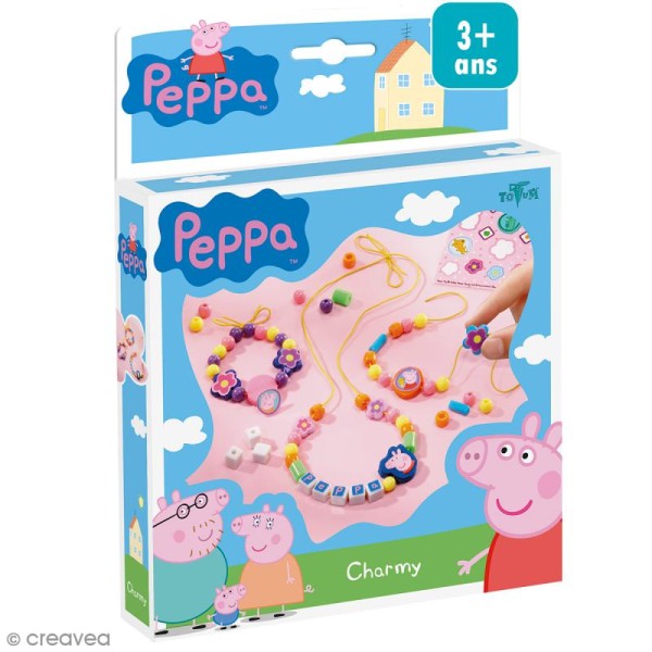 Kit créatif Peppa pig - Bracelets et colliers en perles - Photo n°1