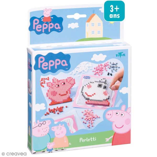 Kit créatif Peppa pig - Portraits en perles à repasser - Photo n°1