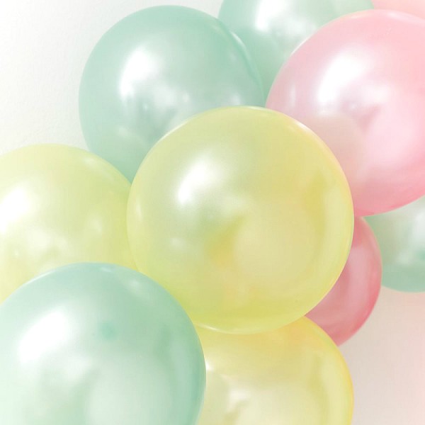 Ballons nacrés pastel - Photo n°1