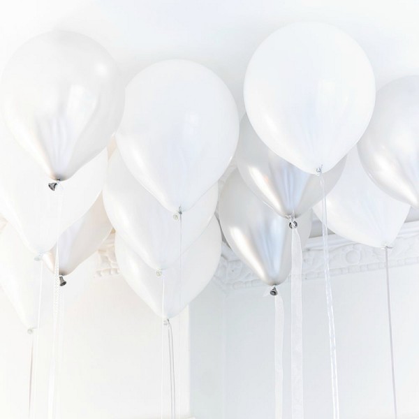 Ballons harmonie blanc - Photo n°1