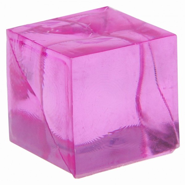 Mini cubes translucides fuchsia (x12) - Photo n°2