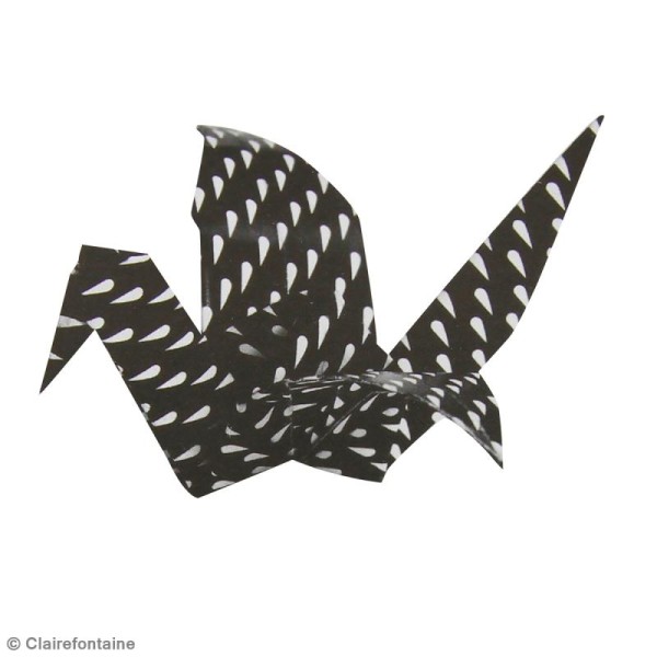 Papier origami Paper Touch - 15 x 15 cm - Black & white - 60 feuilles - Photo n°3