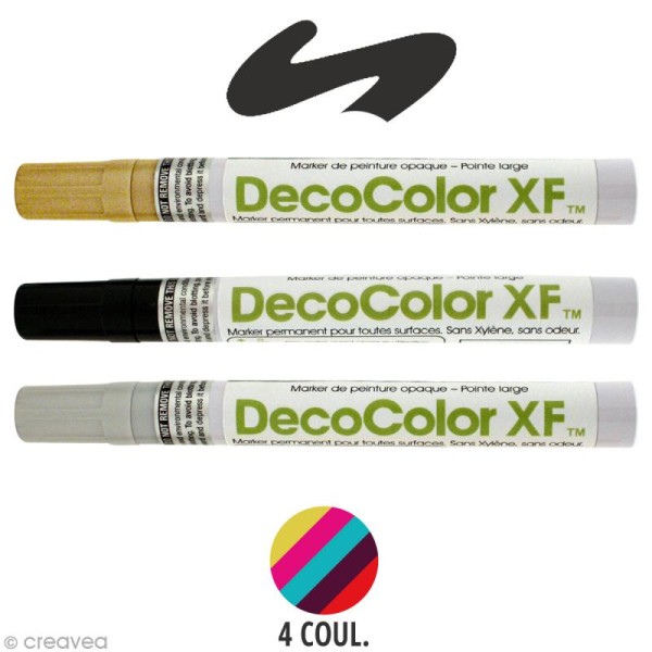 Marqueur peinture pointe large Deco Color XF - Photo n°1