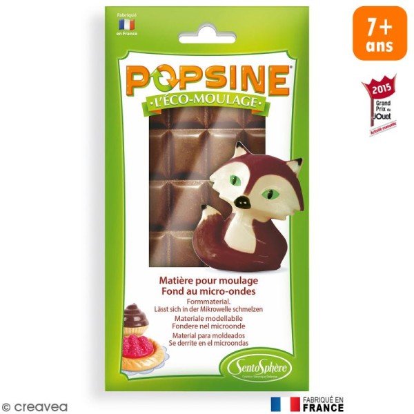 Recharge Eco-moulage Popsine - Noir chocolat - 110 g - Photo n°1