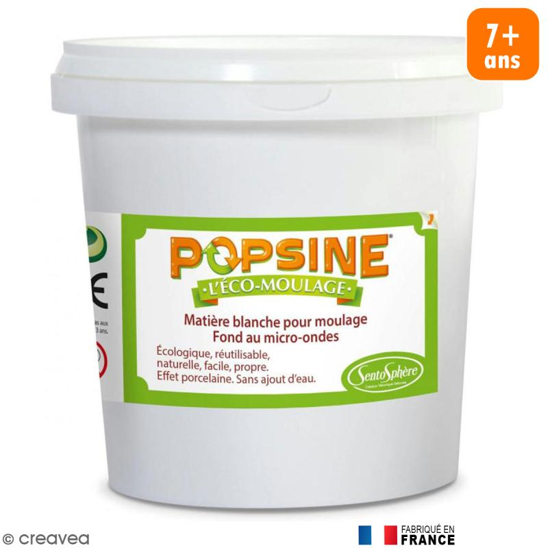 Recharge Eco-moulage Popsine - Poudre - Blanc effet porcelaine - 1