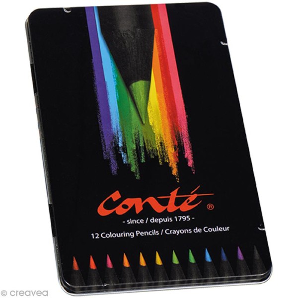 Crayons de couleur Conté - 12 crayons - Photo n°1