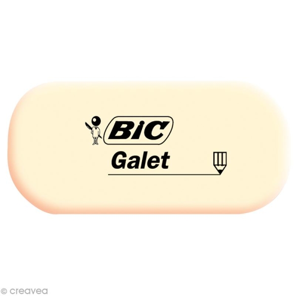 Gomme Galet Bic - 5,7 x 2,7 cm - Photo n°1