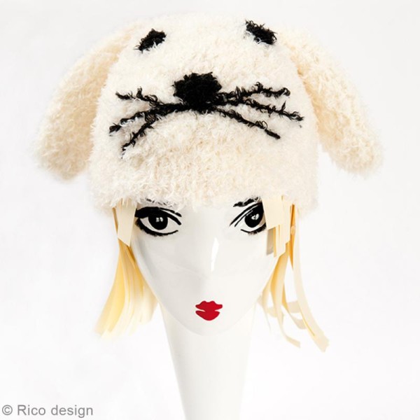 Kit Rico Design - Bonnet à tricoter - Lapin - Blanc crème - Photo n°2