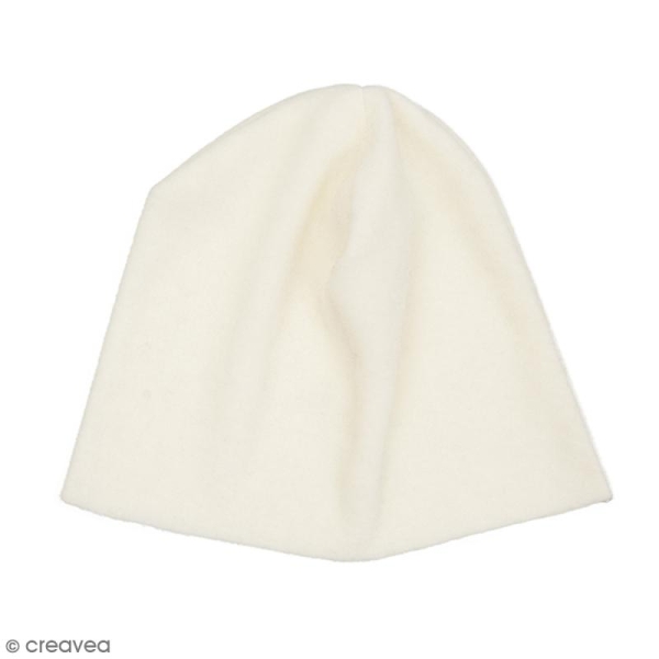 Doublure polaire pour bonnet en tricot - Crème - 56-60 cm - Photo n°2