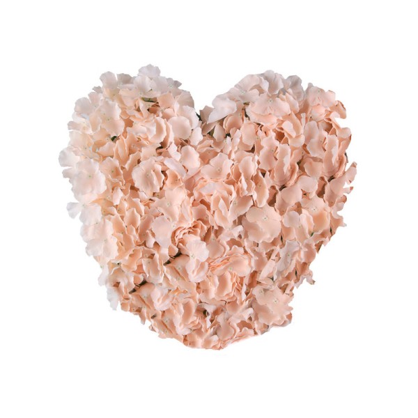Coeur de fleurs corail - Photo n°1