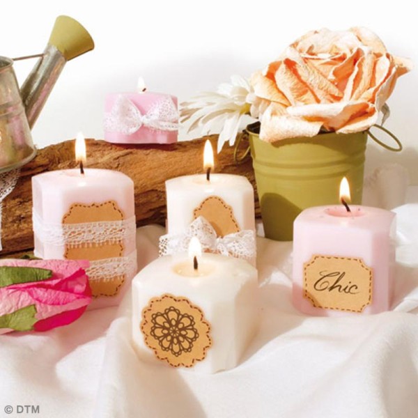 Kit créatif Bougies Pastel - Romantique