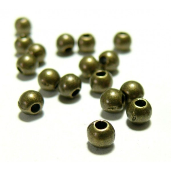 160127172749-8BR PAX 100 perles intercalaires 8mm metal couleur Bronze - Photo n°1