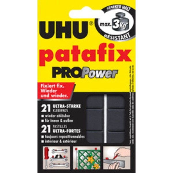 UHU pâte à fixer patafix PROPower, repositionnable, noir - Photo n°1