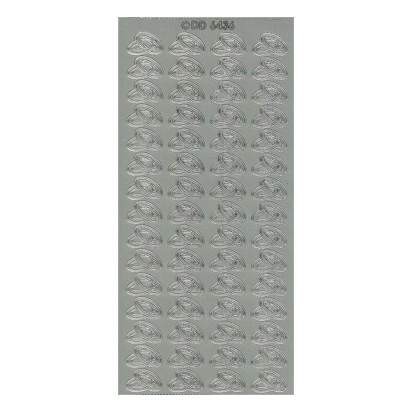 1 planche de stickers autocollants peel off ARGENT ALLIANCE 6436 - Photo n°1